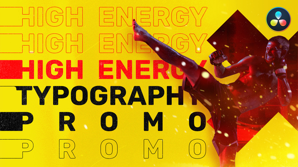 VideoHive Energy Typography Promo | For DaVinci Resolve 34987014