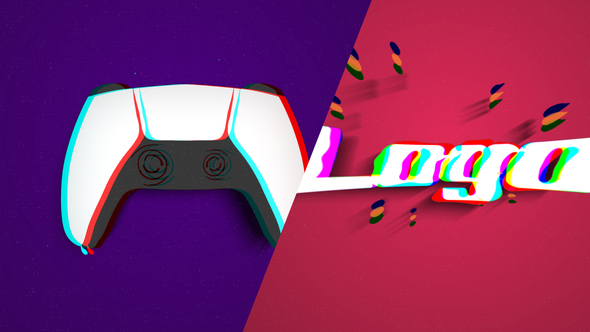 VideoHive Fast Glitch Gaming Logo 36495478