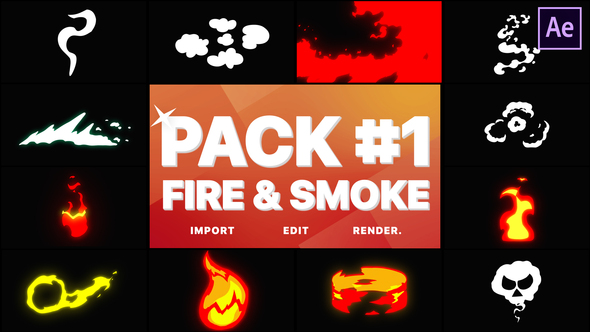 VideoHive Fire And Smoke Pack 01 | After Effects 28902538