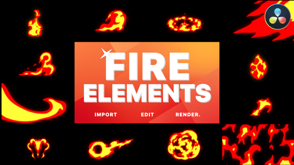 VideoHive Fire Pack | DaVinci Resolve 38301884