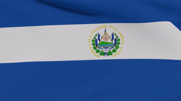 VideoHive Flag Salvador Patriotism National Freedom Seamless Loop 34163994