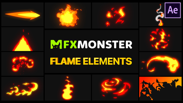 VideoHive Flame Elements | After Effects 28890319