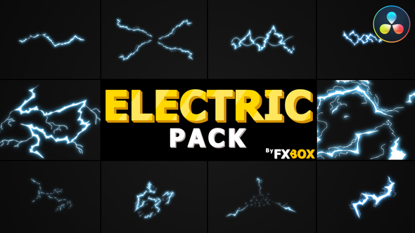 VideoHive Flash FX ELECTRIC Elements | DaVinci Resolve 32440637