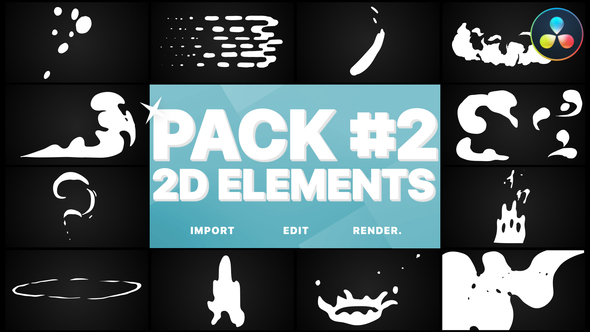 VideoHive Flash FX Elements Pack 02 | DaVinci Resolve 33077299