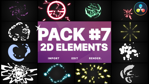 VideoHive Flash FX Elements Pack 07 | DaVinci Resolve 35761050