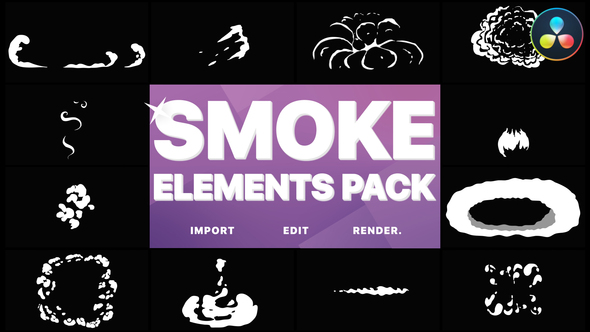VideoHive Flash FX Smoke Elements | DaVinci Resolve 33253932