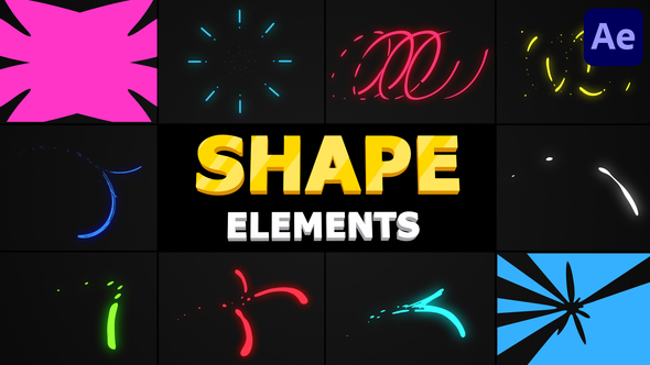 VideoHive Flying Shapes | After Effects 28872404