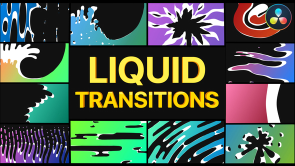 VideoHive Fresh Liquid Transitions | DaVinci Resolve 37648580
