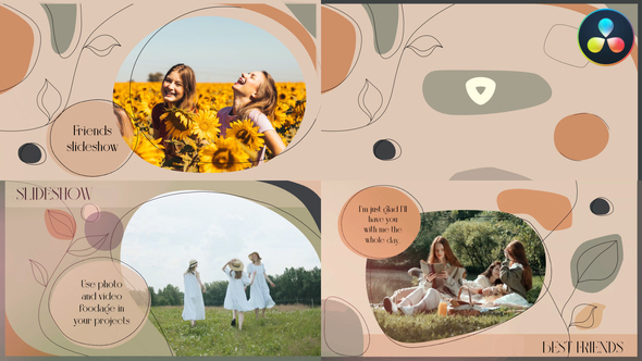 VideoHive Friends Slideshow for DaVinci Resolve 37779037