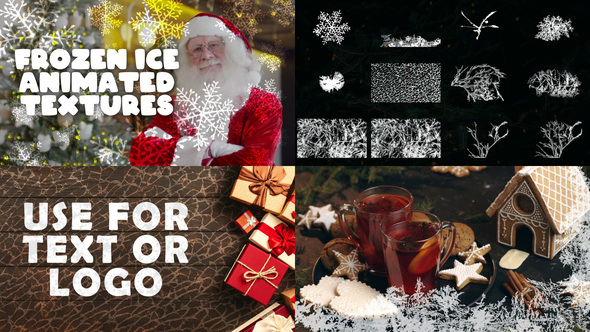 VideoHive Frozen Ice Animated Textures for DaVinci Resolve 35059750