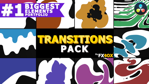 VideoHive Funny Liquid Transitions | DaVinci Resolve 37355289
