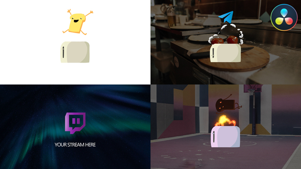 VideoHive Funny Toast Logo for DaVinci Resolve 35637353