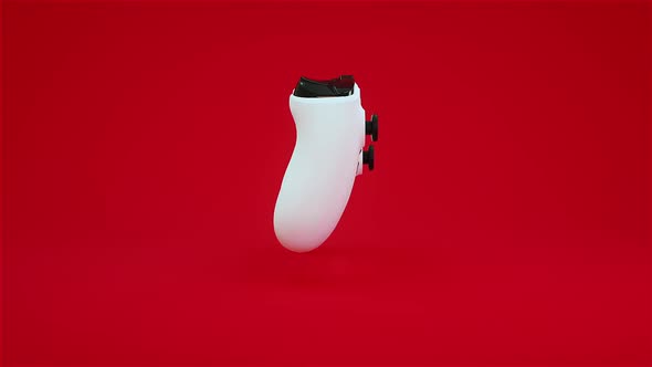 VideoHive Game Joystick on a Red Background 34238114