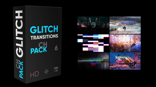 VideoHive Glitch Transitions 35721266