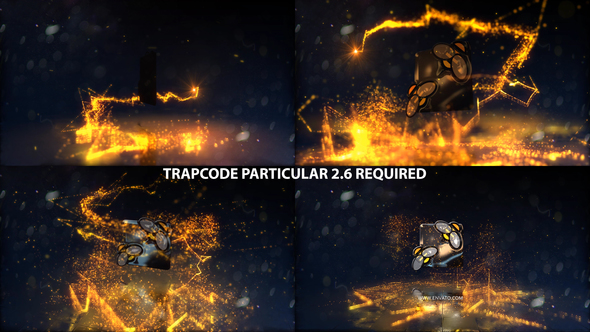VideoHive Glowing Particals Logo Reveal 31 : Golden Particals 10 23006444