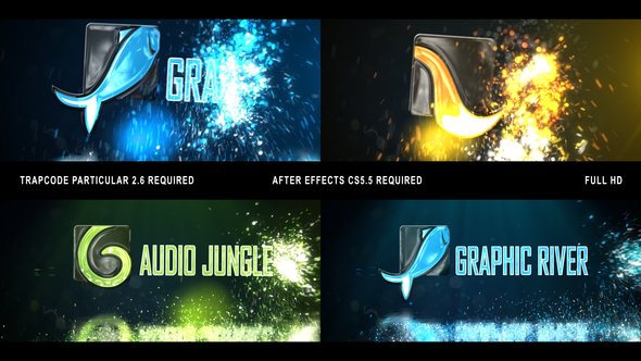 VideoHive Glowing Particals Logo Reveal 32 24003431
