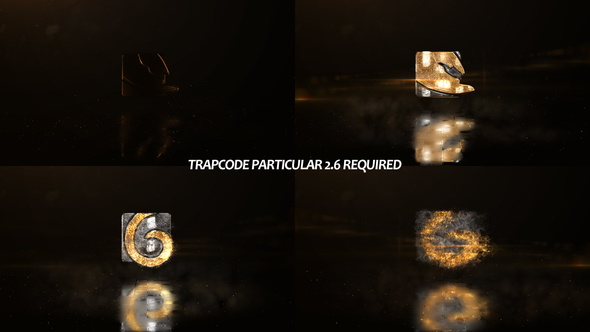 VideoHive Glowing Particals Logo Reveal 35 : Golden Particals 11 26805971