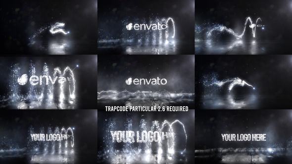 VideoHive Glowing Particals Logo Reveal 37 : Silver Particals 02 27088823