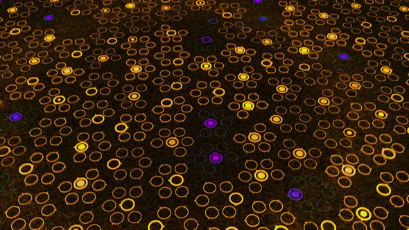 VideoHive Glowing electronic pattern of moving dots 34167859