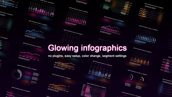 VideoHive Glowing infographics 25009766
