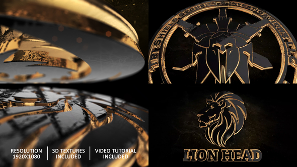 VideoHive Gold Black And Shine Logo Reveal 28498726