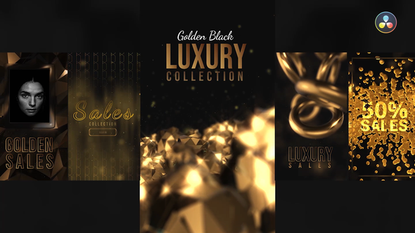 VideoHive Golden Black Instagram Stories 34536959