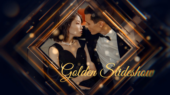 VideoHive Golden Slideshow 38494477