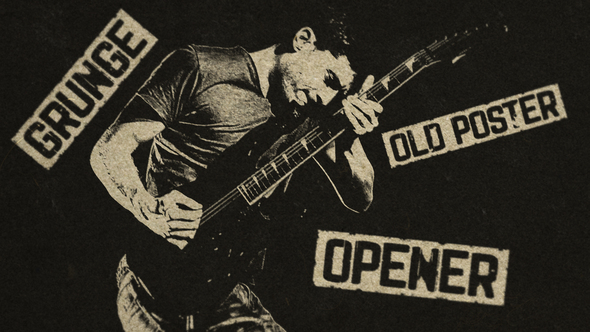 VideoHive Grunge Old Poster Opener 27578965