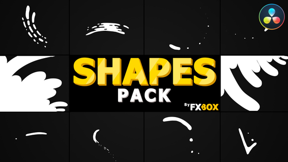 VideoHive Hand Drawn Shape Elements And Transitions | DaVinci Resolve 35656600
