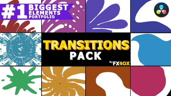 VideoHive Hand Drawn Transitions | DaVinci Resolve 37458093