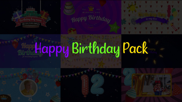 VideoHive Happy Birthday Pack 29866195