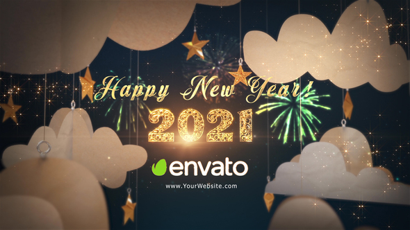 VideoHive Happy New Year 2021 Paper Greetings 29284932