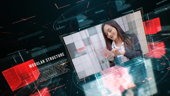 VideoHive Hi Tech Cubes Slideshow 23434351