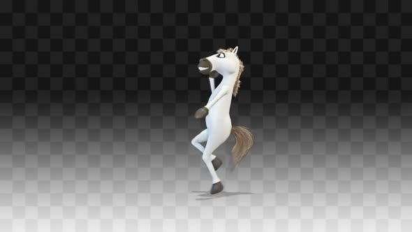 VideoHive Horse Long Happy Dance 34254047