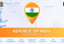VideoHive India Map - Republic of India Travel Map 28226837