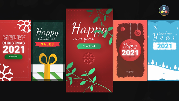 VideoHive Instagram Christmas Stories 34910985