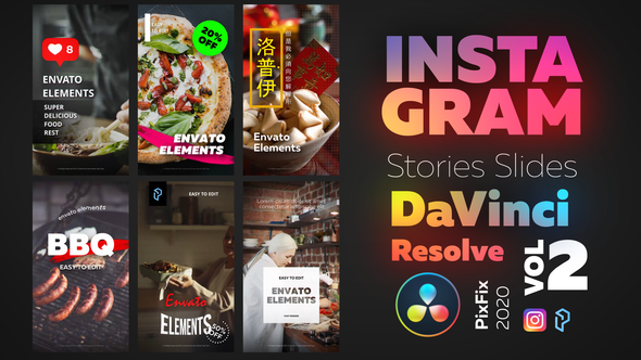 VideoHive Instagram Stories - DaVinci Resolve Vol.2 31445780