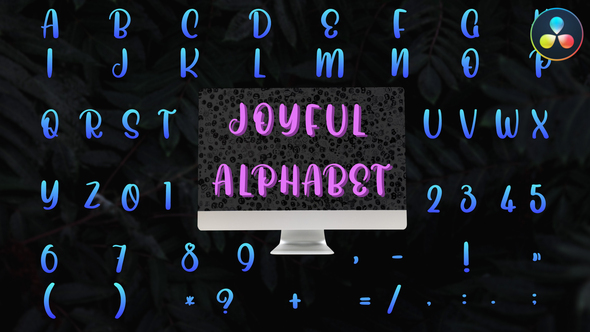 VideoHive Joyful Alphabet | DaVinci Resolve 36758731