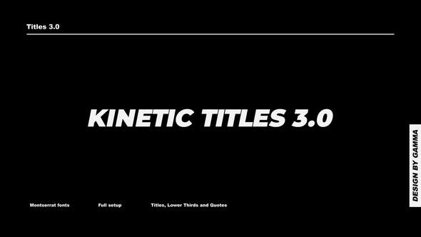 VideoHive Kinetic Titles 3.0 | DaVinci Resolve 34974889