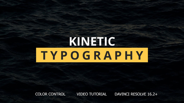 VideoHive Kinetic Typography for DaVinci Resolve 34769844