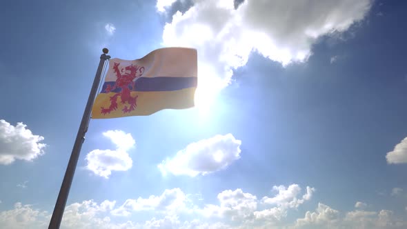VideoHive Limburg Flag (Netherlands) on a Flagpole V4 34235298