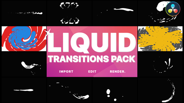 VideoHive Liquid Elements And Transitions | DaVinci Resolve 37567202