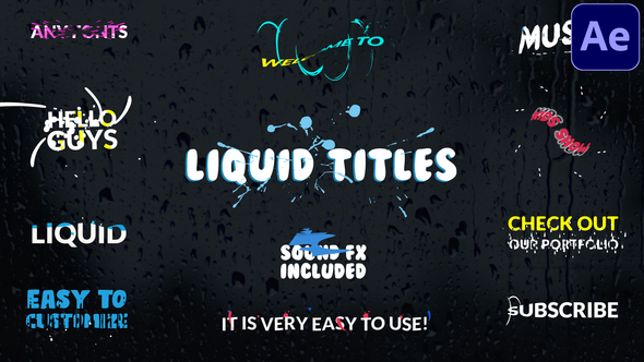 VideoHive Liquid Titles | After Effects 29350548