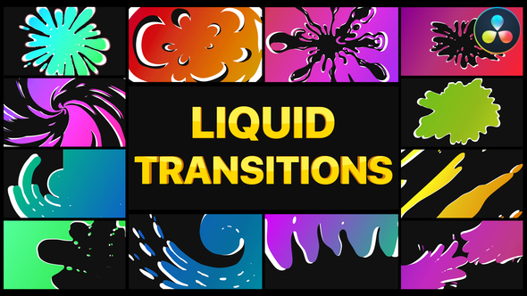 VideoHive Liquid Transitions | DaVinci Resolve 36255947