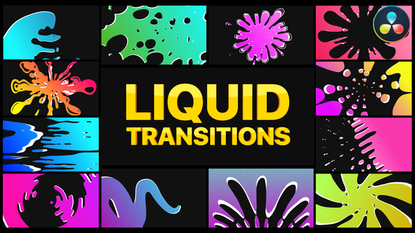 VideoHive Liquid Transitions | DaVinci Resolve 37429705