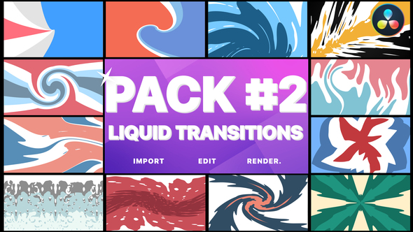 VideoHive Liquid Transitions Pack 02 | DaVinci Resolve 34001607