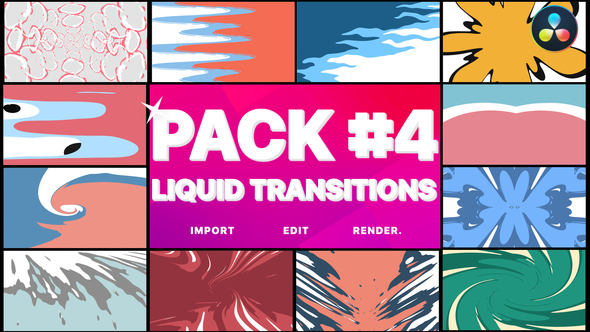 VideoHive Liquid Transitions Pack 04 | DaVinci Resolve 34340087