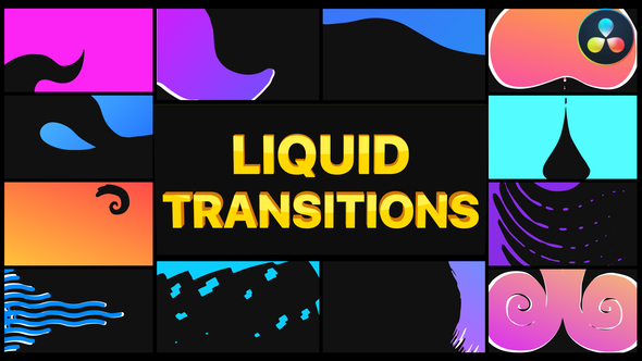 VideoHive Liquid Transitions Pack | DaVinci Resolve 37441855