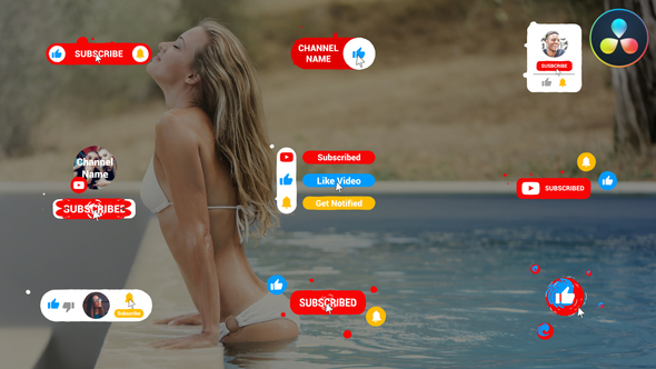 VideoHive Liquid Youtube Buttons | DaVinci Resolve 36549041