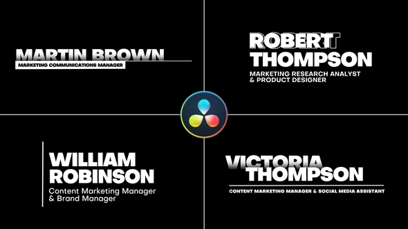 VideoHive Lower Thirds for DaVinci Resolve 36252861